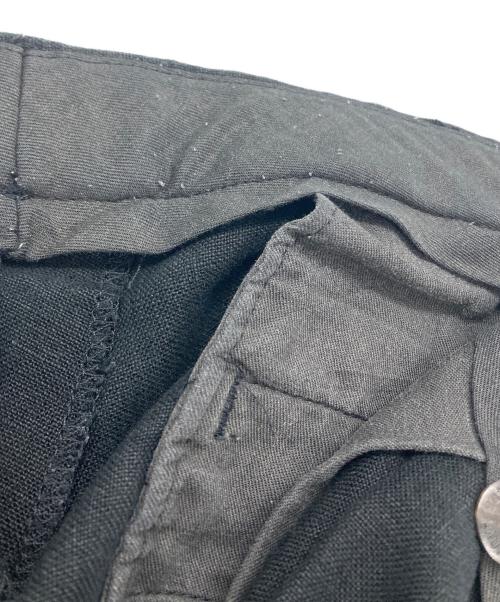 POLO RALPH LAUREN（ポロ・ラルフローレン）POLO RALPH LAUREN (ポロ・ラルフローレン) 2タックリネンパンツ ブラック サイズ:34の古着・服飾アイテム