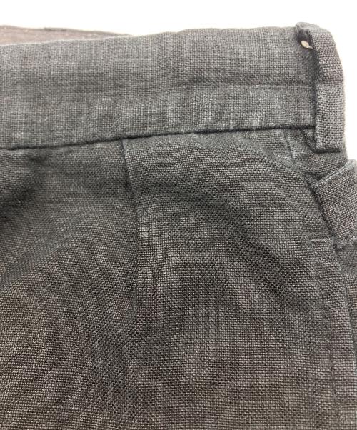 POLO RALPH LAUREN（ポロ・ラルフローレン）POLO RALPH LAUREN (ポロ・ラルフローレン) 2タックリネンパンツ ブラック サイズ:34の古着・服飾アイテム