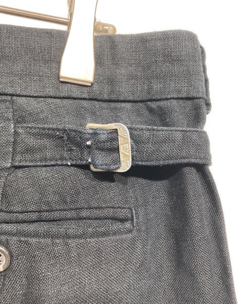 POLO RALPH LAUREN（ポロ・ラルフローレン）POLO RALPH LAUREN (ポロ・ラルフローレン) 2タックリネンパンツ ブラック サイズ:34の古着・服飾アイテム