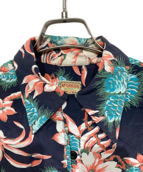 McGREGOR（マックレガー）McGREGOR (マックレガー) アロハシャツ ネイビー サイズ:Mの古着・服飾アイテム