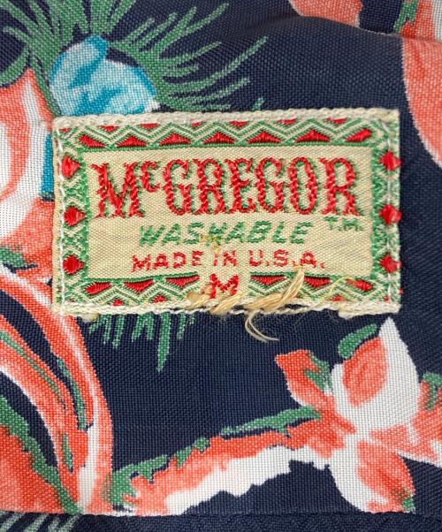 McGREGOR（マックレガー）McGREGOR (マックレガー) アロハシャツ ネイビー サイズ:Mの古着・服飾アイテム