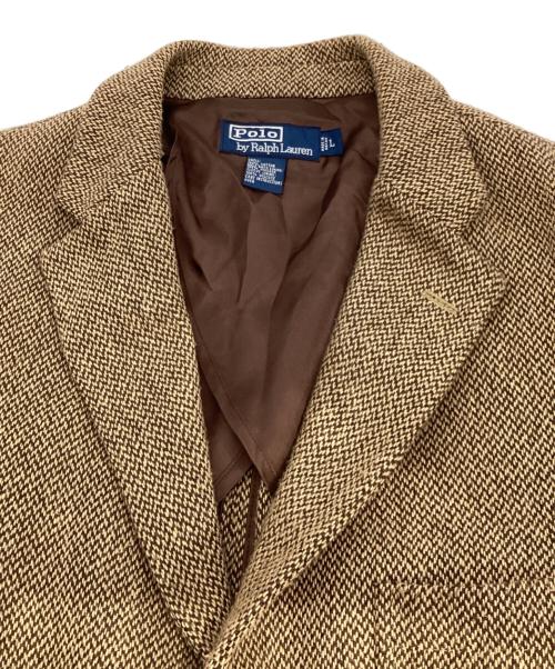 POLO RALPH LAUREN（ポロ・ラルフローレン）POLO RALPH LAUREN (ポロ・ラルフローレン) ツイード3Bジャケット ベージュ サイズ:Lの古着・服飾アイテム