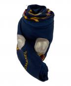 CHANELシャネル）の古着「シルクスカーフ」｜ネイビー