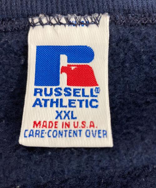 RUSSELL ATHLETIC（ラッセルアスレチック）RUSSELL ATHLETIC (ラッセルアスレチック) 前V 無地スウェット ネイビー サイズ:XXLの古着・服飾アイテム