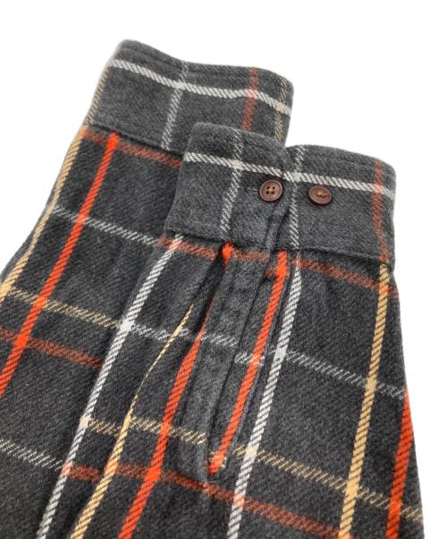 ST JOHN'S BAY（セントジョンズベイ）ST JOHN'S BAY (セントジョンズベイ) ボックス型 ネルシャツ グレー サイズ:XLの古着・服飾アイテム