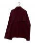 IRENE (アイレネ) Asymmetry Sleeves Knit　25A81005 バーガンディー サイズ:36：7000円