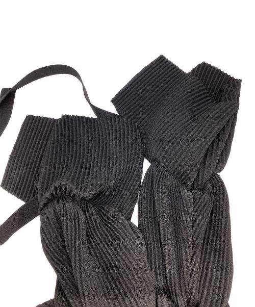 IRENE（アイレネ）IRENE (アイレネ) Pleated Georgette Bustier　20S85004 ブラック サイズ:36の古着・服飾アイテム