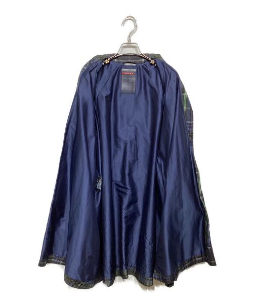 PRADA（プラダ）PRADA (プラダ) チェックナイロンコート290229 1CER マルチカラー サイズ:42の古着・服飾アイテム