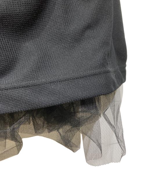 COMME des GARCONS（コムデギャルソン）COMME des GARCONS (コムデギャルソン) ノースリーブ チュール ロングワンピース　AD2021 ブラック サイズ:XSの古着・服飾アイテム