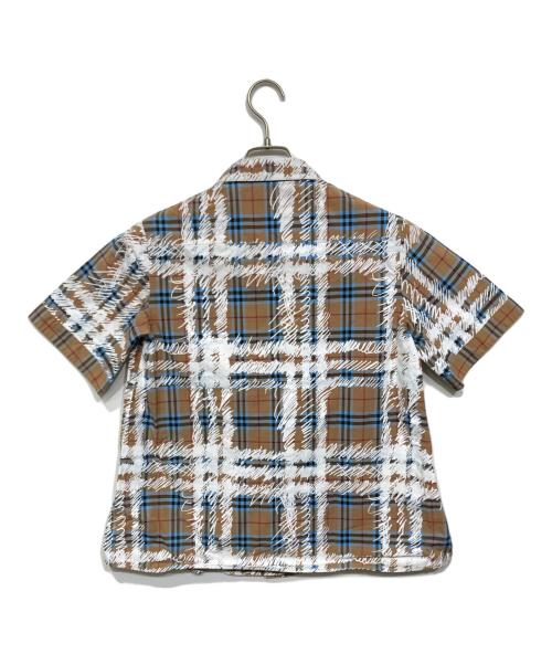 BURBERRY（バーバリー）BURBERRY (バーバリー) ノヴァチェック オープンカラーシャツ ベージュ サイズ:UK 4の古着・服飾アイテム