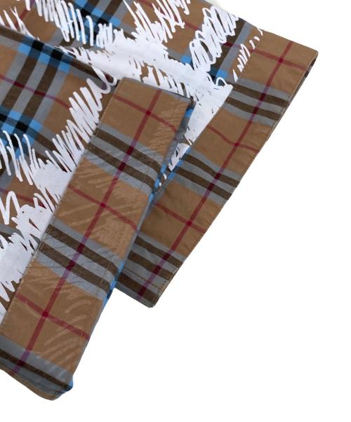 BURBERRY（バーバリー）BURBERRY (バーバリー) ノヴァチェック オープンカラーシャツ ベージュ サイズ:UK 4の古着・服飾アイテム