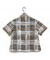 BURBERRY (バーバリー) ノヴァチェック オープンカラーシャツ ベージュ サイズ:UK 4：13000円