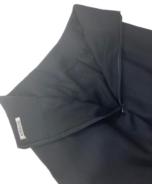 AURALEE（オーラリー）AURALEE (オーラリー) LIGHT MELTON スカート　A23AS05LM ブラックの古着・服飾アイテム