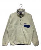 Patagoniaパタゴニア）の古着「ライトウェイト・シンチラ・スナップT・プルオーバー」｜ホワイト×ネイビー