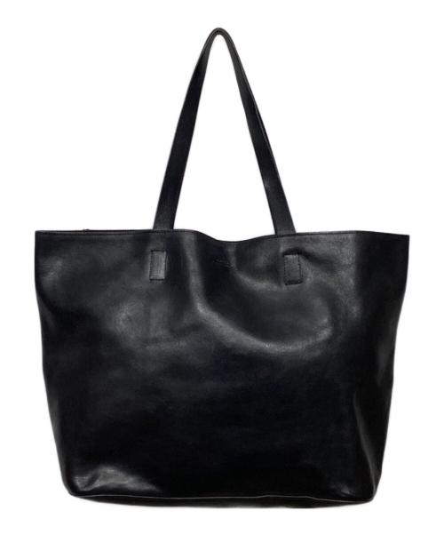 SLOW&CO（スロウアンドコー）SLOW&CO (スロウアンドコー) レザートートバッグ ブラックの古着・服飾アイテム