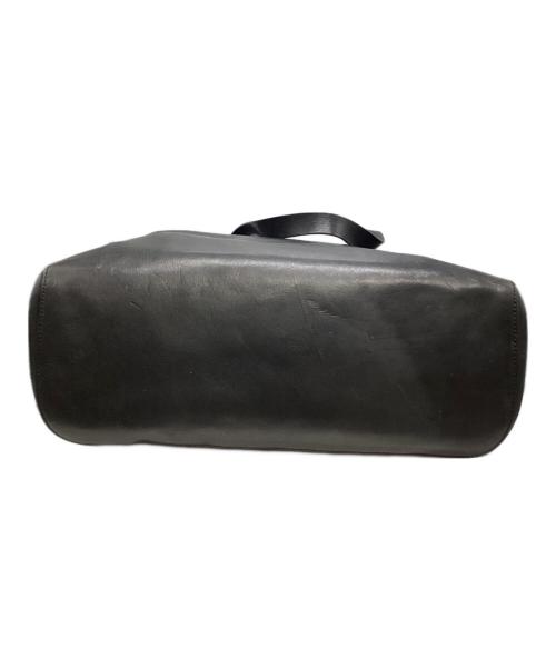 SLOW&CO（スロウアンドコー）SLOW&CO (スロウアンドコー) レザートートバッグ ブラックの古着・服飾アイテム