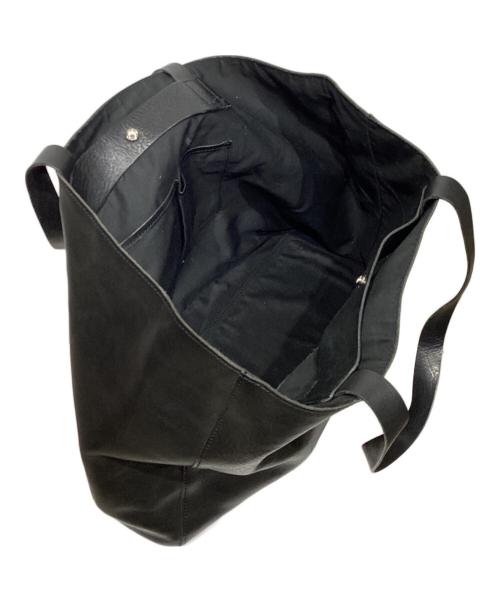 SLOW&CO（スロウアンドコー）SLOW&CO (スロウアンドコー) レザートートバッグ ブラックの古着・服飾アイテム