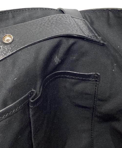 SLOW&CO（スロウアンドコー）SLOW&CO (スロウアンドコー) レザートートバッグ ブラックの古着・服飾アイテム