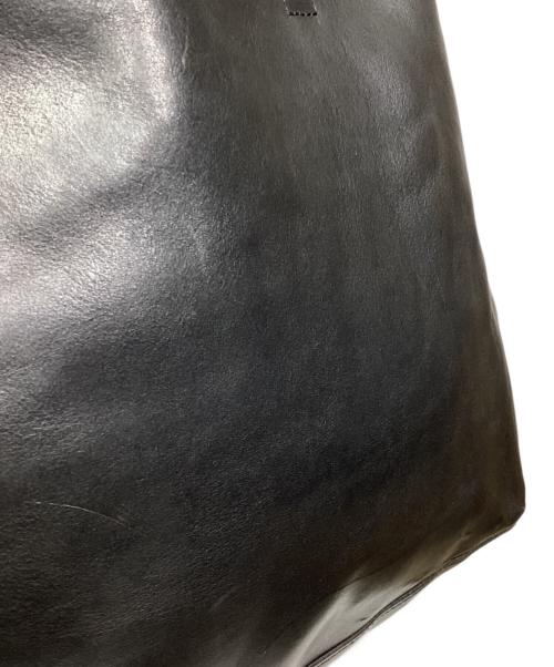 SLOW&CO（スロウアンドコー）SLOW&CO (スロウアンドコー) レザートートバッグ ブラックの古着・服飾アイテム