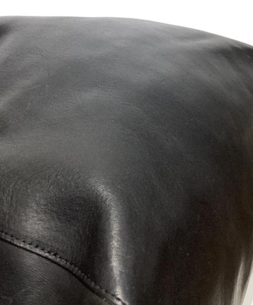 SLOW&CO（スロウアンドコー）SLOW&CO (スロウアンドコー) レザートートバッグ ブラックの古着・服飾アイテム