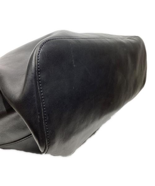 SLOW&CO（スロウアンドコー）SLOW&CO (スロウアンドコー) レザートートバッグ ブラックの古着・服飾アイテム