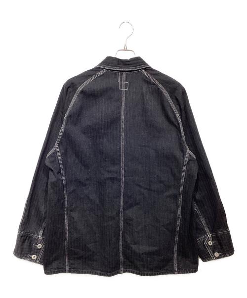 POST O'ALLS（ポストオーバーオールズ）POST O'ALLS (ポストオーバーオールズ) ENGINEERS' JACKET ブラック サイズ:XLの古着・服飾アイテム