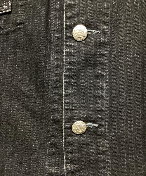 POST O'ALLS（ポストオーバーオールズ）POST O'ALLS (ポストオーバーオールズ) ENGINEERS' JACKET ブラック サイズ:XLの古着・服飾アイテム