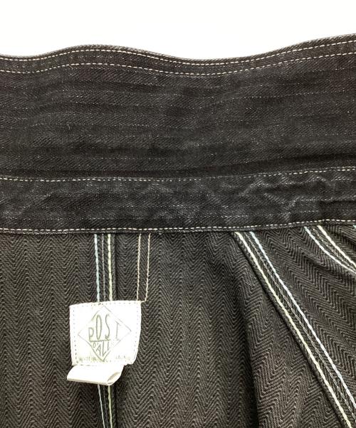 POST O'ALLS（ポストオーバーオールズ）POST O'ALLS (ポストオーバーオールズ) ENGINEERS' JACKET ブラック サイズ:XLの古着・服飾アイテム