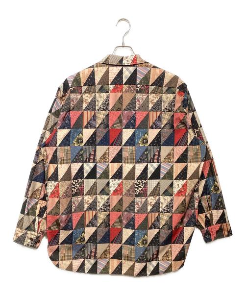 BEAMS PLUS（ビームスプラス）BEAMS PLUS (ビームスプラス) WORK Classic-fit Polyester Dobby Patchwork Print マルチカラー サイズ:XLの古着・服飾アイテム