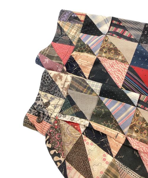 BEAMS PLUS（ビームスプラス）BEAMS PLUS (ビームスプラス) WORK Classic-fit Polyester Dobby Patchwork Print マルチカラー サイズ:XLの古着・服飾アイテム