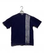 COMME des GARCONS HOMMEコムデギャルソン オム）の古着「デザインTシャツHC-T007」｜ブルー×ホワイト