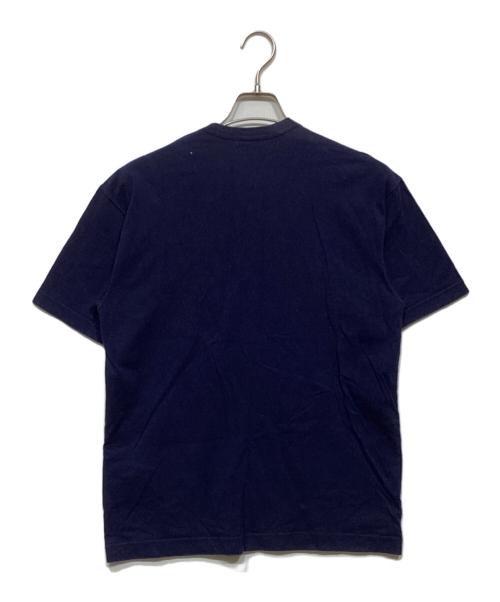 COMME des GARCONS HOMME（コムデギャルソン オム）COMME des GARCONS HOMME (コムデギャルソン オム) デザインTシャツHC-T007 ブルー×ホワイト サイズ:不明の古着・服飾アイテム