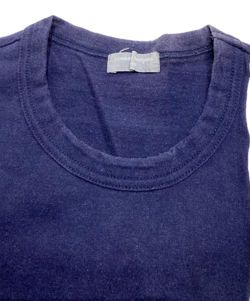 COMME des GARCONS HOMME（コムデギャルソン オム）COMME des GARCONS HOMME (コムデギャルソン オム) デザインTシャツHC-T007 ブルー×ホワイト サイズ:不明の古着・服飾アイテム