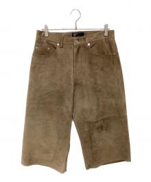 International Gallery BEAMS（インターナショナルギャラリービームス)）の古着「シープスエード バギーショーツ」｜ブラウン