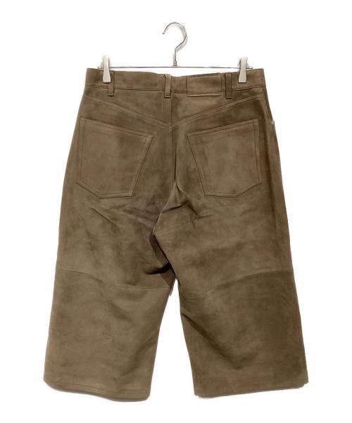 International Gallery BEAMS（インターナショナルギャラリービームス)）International Gallery BEAMS (インターナショナルギャラリービームス)) シープスエード バギーショーツ ブラウン サイズ:Mの古着・服飾アイテム
