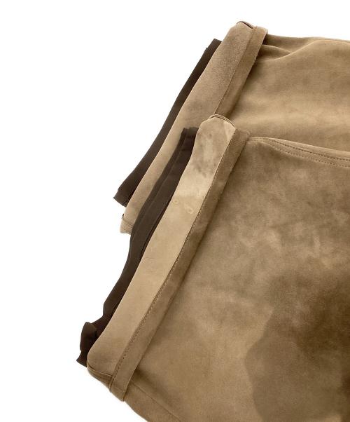 International Gallery BEAMS（インターナショナルギャラリービームス)）International Gallery BEAMS (インターナショナルギャラリービームス)) シープスエード バギーショーツ ブラウン サイズ:Mの古着・服飾アイテム