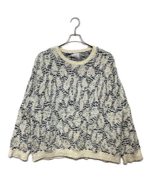 IROQUOIS（イロコイ）IROQUOIS (イロコイ) リンクスタックビッグシルエットニット ベージュ サイズ:1の古着・服飾アイテム