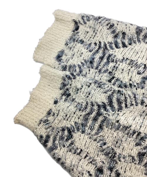 IROQUOIS（イロコイ）IROQUOIS (イロコイ) リンクスタックビッグシルエットニット ベージュ サイズ:1の古着・服飾アイテム