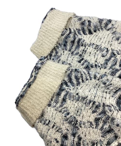 IROQUOIS（イロコイ）IROQUOIS (イロコイ) リンクスタックビッグシルエットニット ベージュ サイズ:1の古着・服飾アイテム