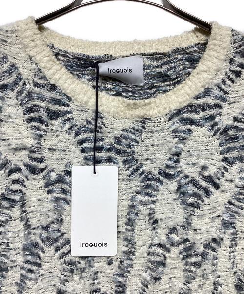 IROQUOIS（イロコイ）IROQUOIS (イロコイ) リンクスタックビッグシルエットニット ベージュ サイズ:1の古着・服飾アイテム