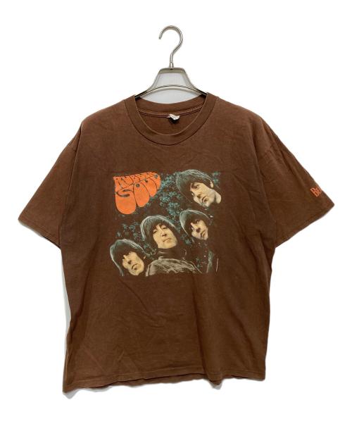 FLrobinson（ＦＬロビンソン）FLrobinson (ＦＬロビンソン) THE BEATLESプリントTシャツ ブラウン サイズ:XLの古着・服飾アイテム