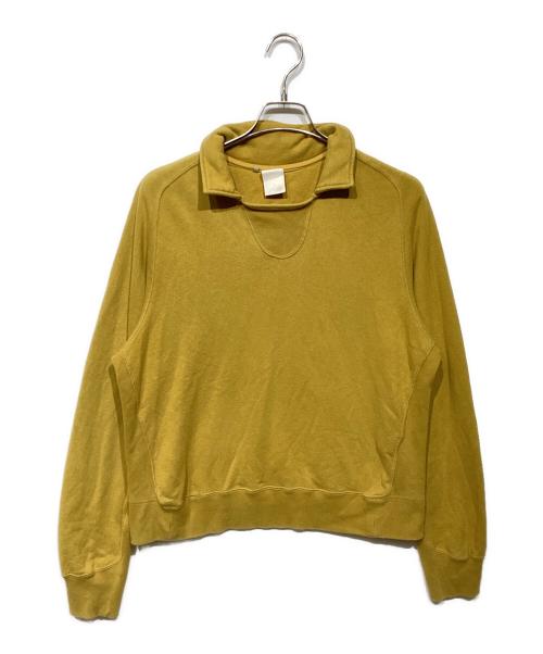 jianye（ジェンイェ）jianye (jianye) 襟付きスウェット イエロー サイズ:Mの古着・服飾アイテム