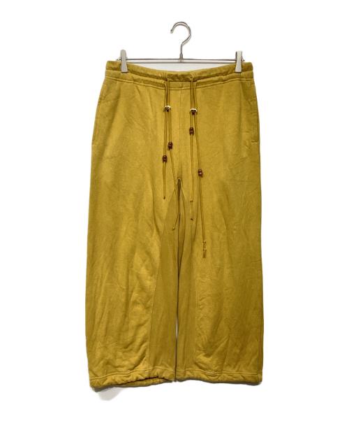 jianye（ジェンイェ）jianye (ジェンイェ) スウェットパンツ イエロー サイズ:Mの古着・服飾アイテム