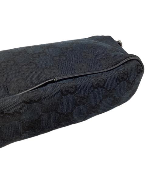 GUCCI（グッチ）GUCCI (グッチ) GG キャンバス アクセサリーポーチ　07198 ブラックの古着・服飾アイテム