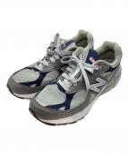 NEW BALANCEニューバランス）の古着「M990GJ3　990 V3」｜グレー×ネイビー
