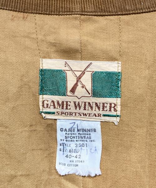 GAME WINNER（ゲーム・ウィナー）GAME WINNER (ゲーム・ウィナー) 70s ダックカモハンティングジャケット カーキ サイズ:40/42の古着・服飾アイテム