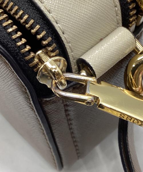 MARC JACOBS（マークジェイコブス）MARC JACOBS (マークジェイコブス) The Snapshotショルダーバッグ ブラウン×ホワイトの古着・服飾アイテム