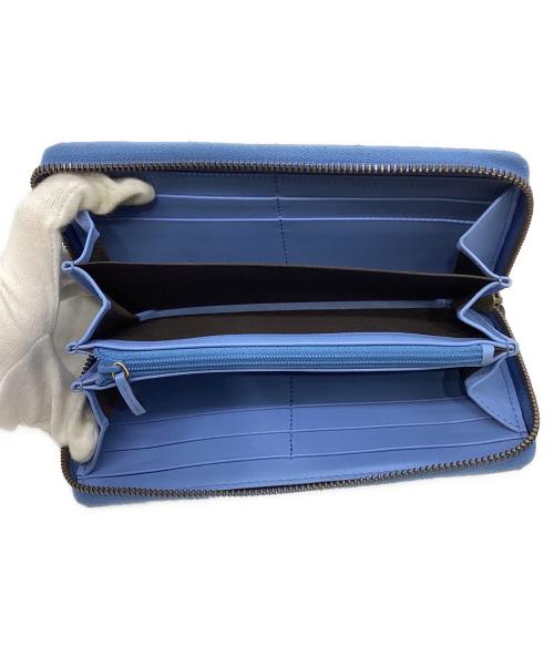 GUCCI（グッチ）GUCCI (グッチ) 443123　GGマーモントラウンドジップウォレット ブルーの古着・服飾アイテム