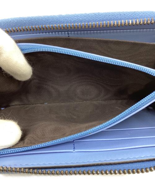 GUCCI（グッチ）GUCCI (グッチ) 443123　GGマーモントラウンドジップウォレット ブルーの古着・服飾アイテム