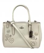 COACHコーチ）の古着「F46292　2WAYショルダーバッグ」｜ホワイト